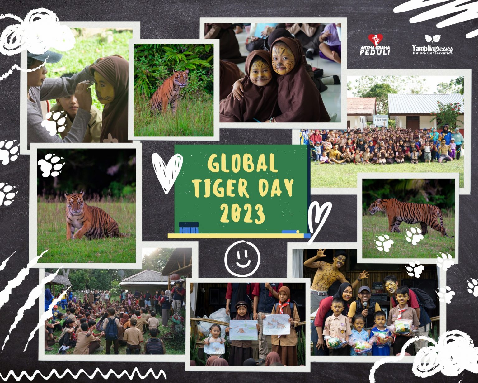 Semarak Global Tiger Day 2023 Peserta Antusias Berdiskusi Dan Melukis 